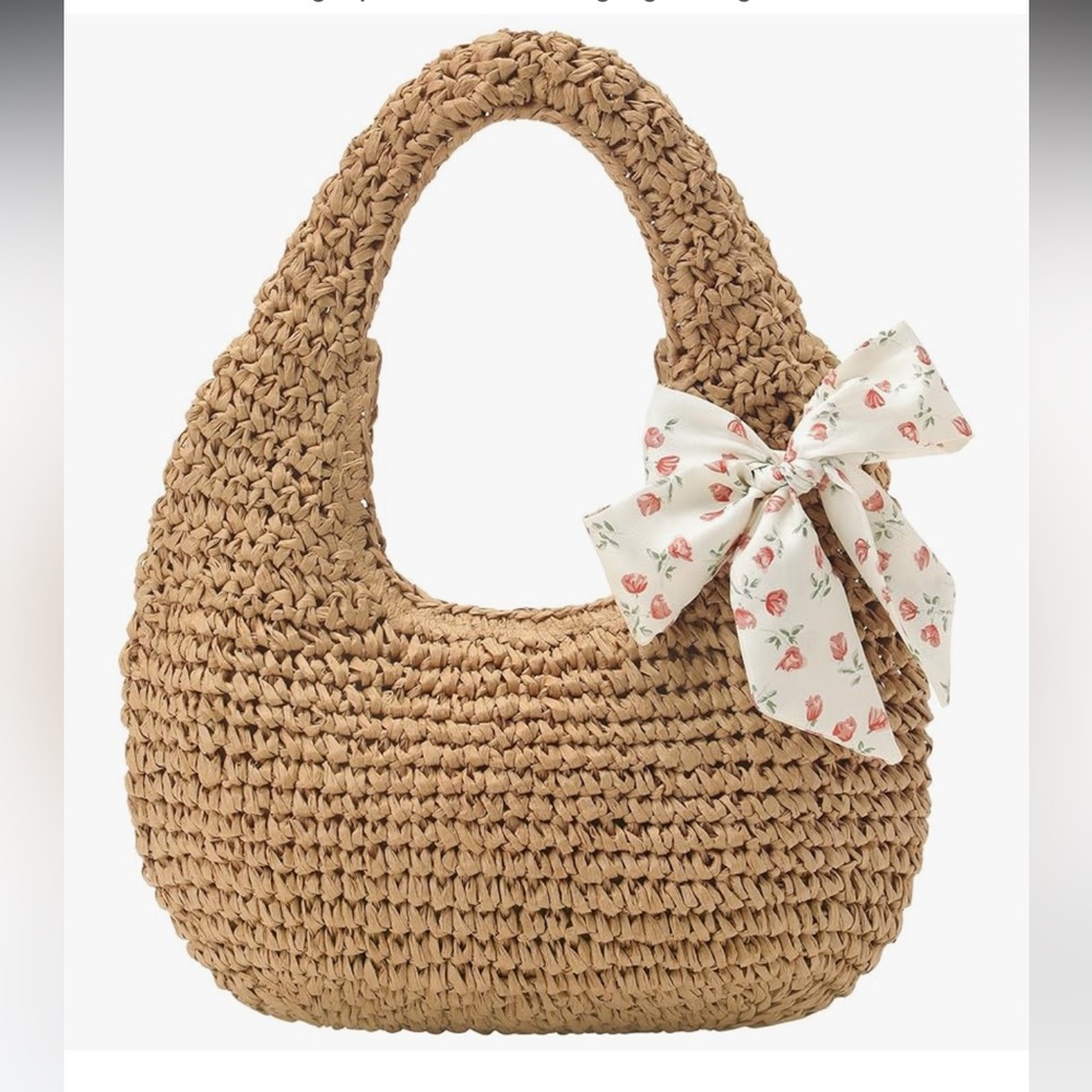 🆕 Beach Bags for Women - Handmade Straw Clutch Purses for Women